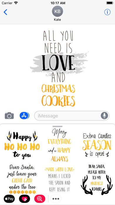 Christmas Funny Quotes Sticker screenshot 2
