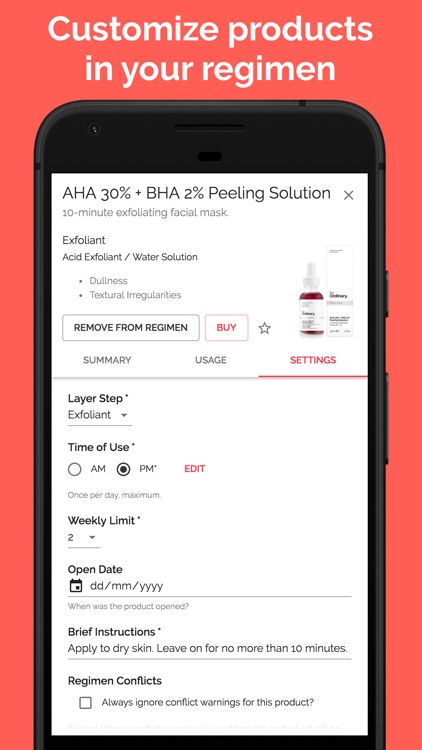 Skincare Regimen Organizer screenshot-6