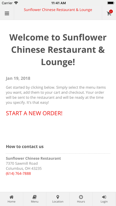 How to cancel & delete Sunflower Chinese Restaurant from iphone & ipad 1