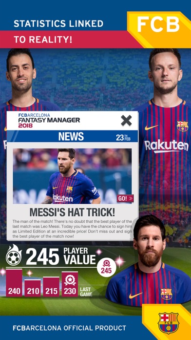 FC Barcelona Fantasy Manager 2017-Top soccer game screenshot 3