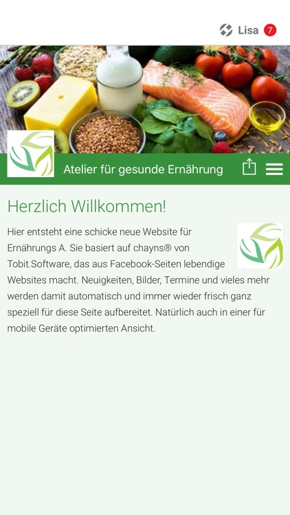 Atelier für gesunde Ernährung