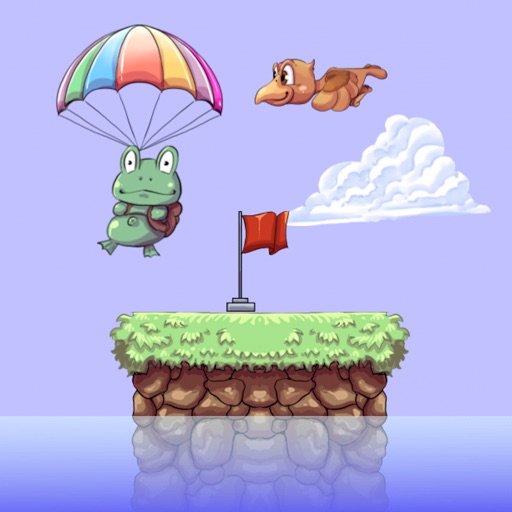 Parachute Frog Icon