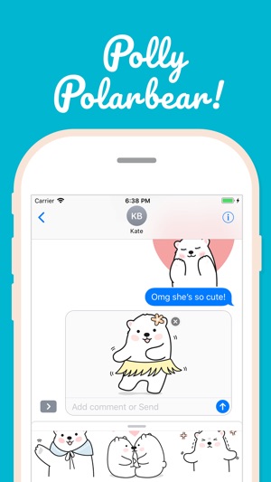 Polly Polarbear Stickers