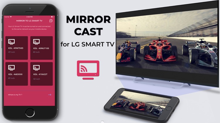 Mirror for LG TV -Pro Miracast