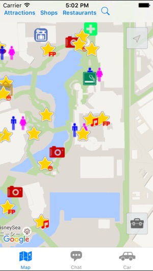 Map for Tokyo DisneySea