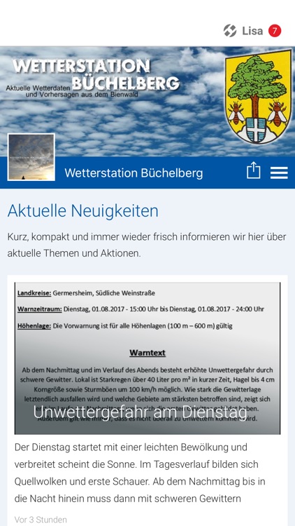 Wetterstation Büchelberg