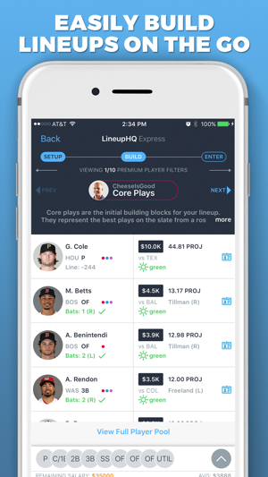 LineupHQ Express FantasyDraft
