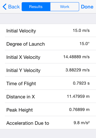 Projectile Motion Calculator - náhled