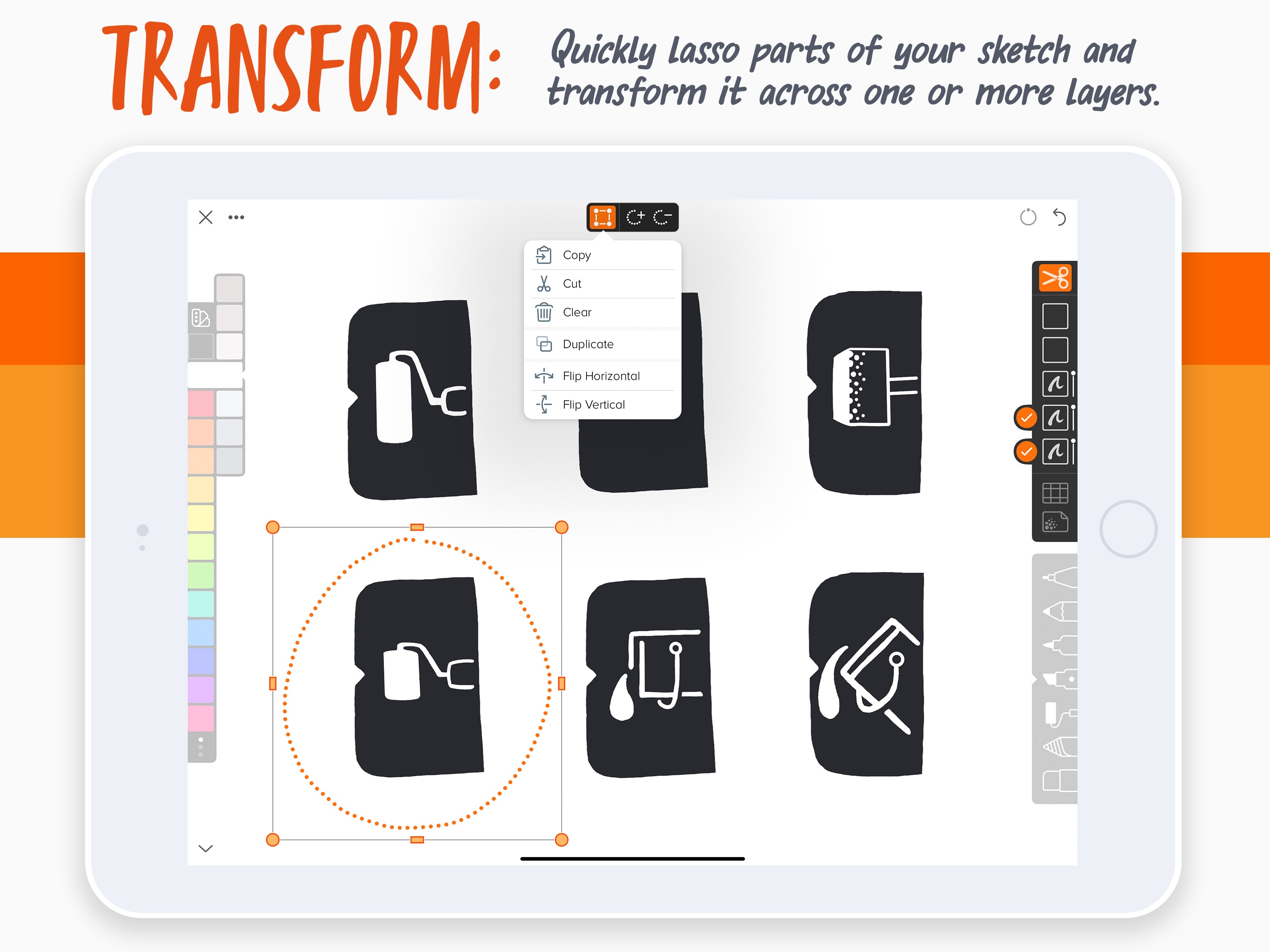 Screenshot do app Linea Sketch