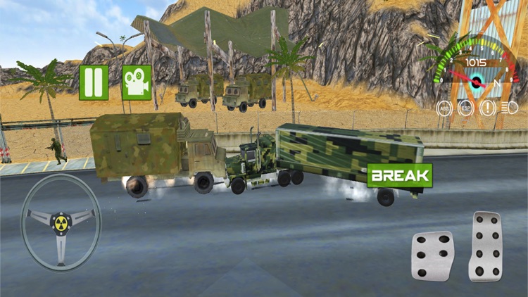 Desert Army Cargo Supply truck