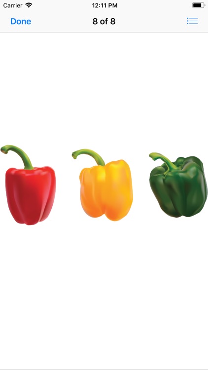 Bell Pepper Stickers