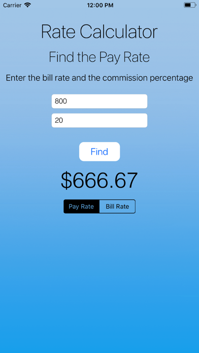 How to cancel & delete Pay and Bill Rate Calculator from iphone & ipad 2