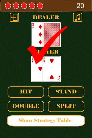 Blackjack Basic Strategy Practice - náhled