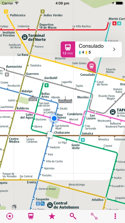 Mexico City Rail Map