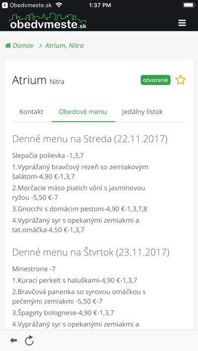 obedvmeste.sk screenshot 3
