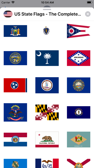 US State Flags Complete Set screenshot 2