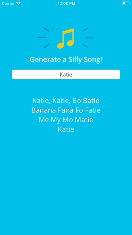 Silly Song Portfolio App