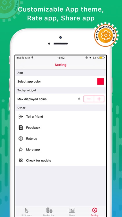 Crypto Currency Ticker for Bitcoin, Ethereum, IOTA screenshot-4