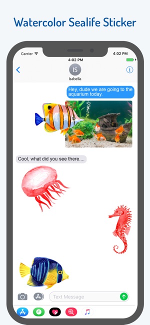 Watercolor Sea Life Emojis(圖3)-速報App