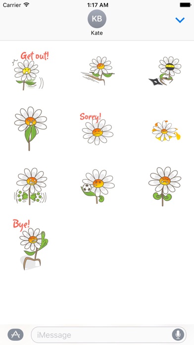 Angry Flower Emoji Sticker screenshot 3