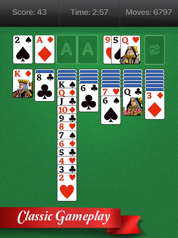 iPad Image of Classic Solitaire Card Game!