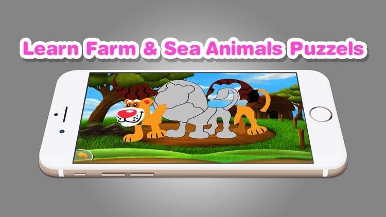 Learn Farm Sea Animals Puzzles