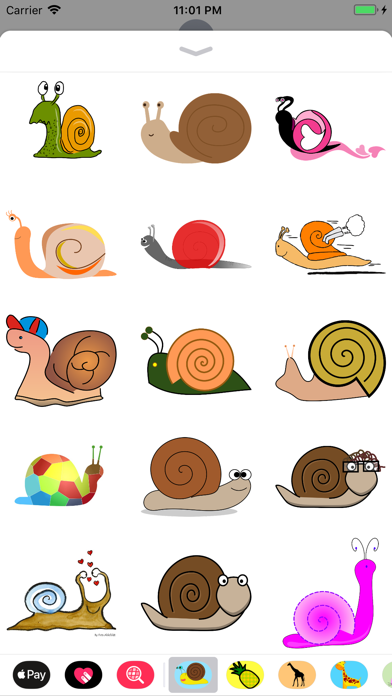 Slow Poke Snail Sticker Pack screenshot 2