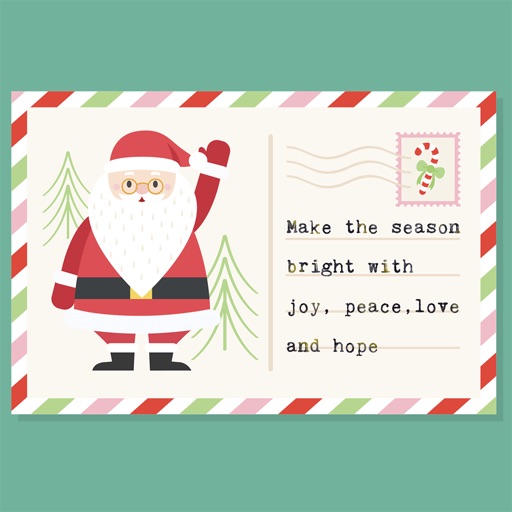 Christmas Letter with Message icon