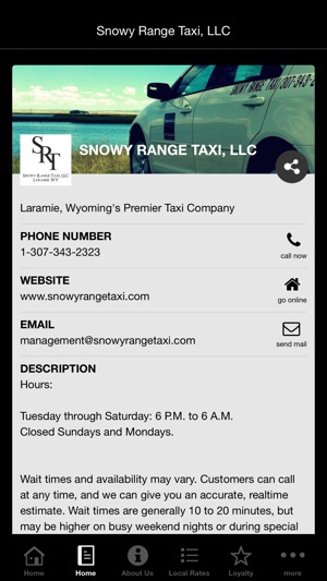 Snowy Range Taxi, LLC(圖2)-速報App