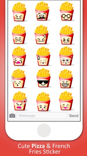 Pizza and French Fries Stickers Pack(圖2)-速報App