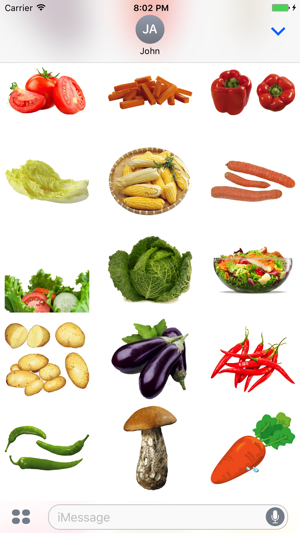 Veggie Stickers for iMessage(圖2)-速報App