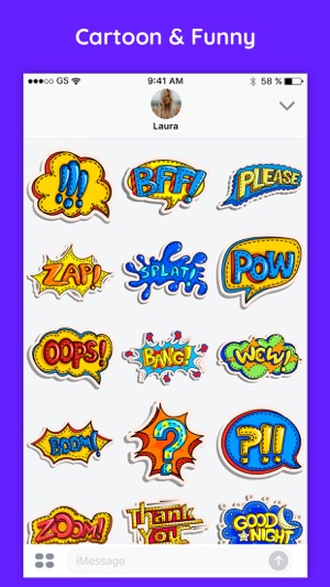 Comic & Cartoon Text Stickers(圖4)-速報App