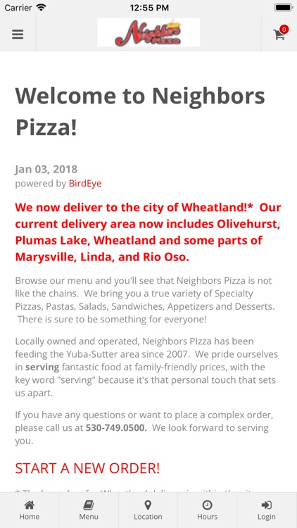 Neighbors Pizza Olivehurst