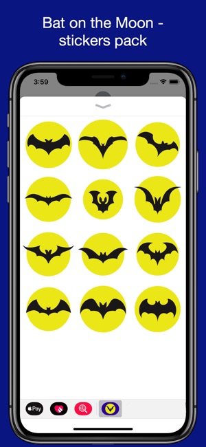 Bat on the Moon - Sticker pack