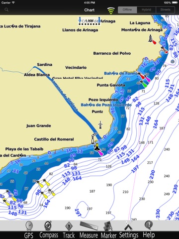 Canary Islands Nautical Map HD screenshot 3