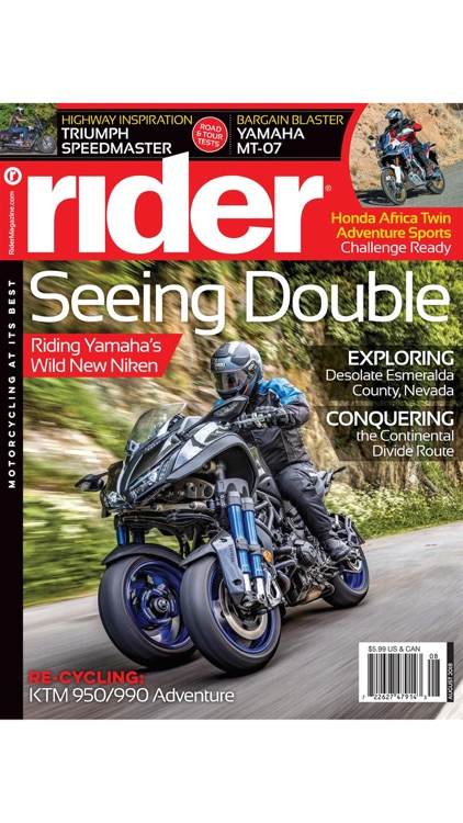 Rider Magazine, Motorcycling at its Best