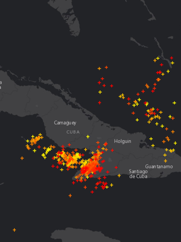 Global Lightning Strikes Map - náhled