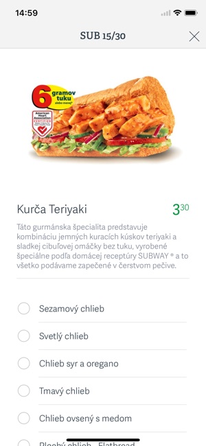 SUBWAY® Slovensko(圖5)-速報App