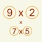 9x2x7x5 is an edutainment game to practice multiplication, but above all to check your ability in this matter