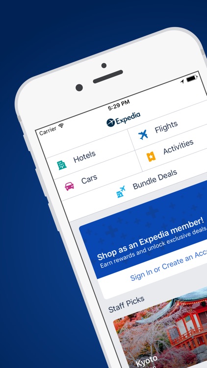 Expedia: Hotels, Flights & Vacation Deals screenshot-0