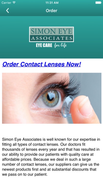 Simon Eye Associates screenshot-3