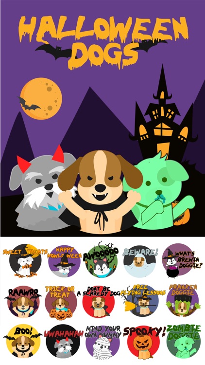 Halloween DogMOJI Stickers