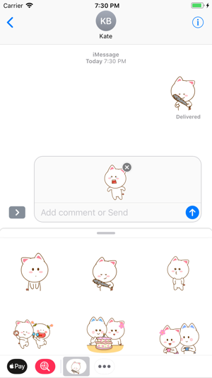 Cute Kitty Pinky Stickers(圖1)-速報App