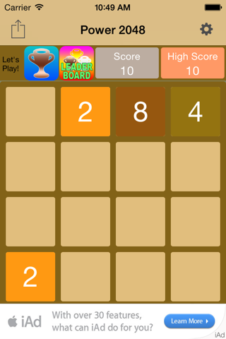 Power 2048 - náhled