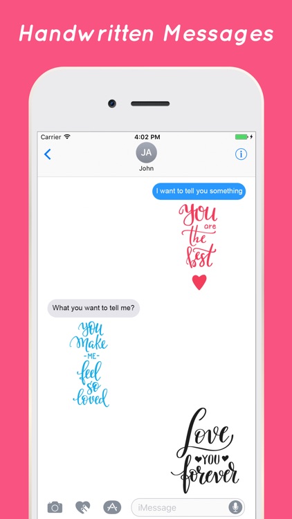 Handwritten Stickers for iMessage