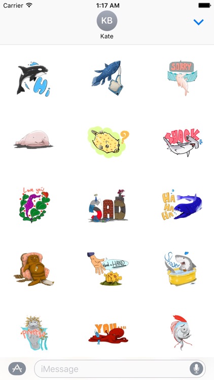 Love Animals In Ocean Sticker