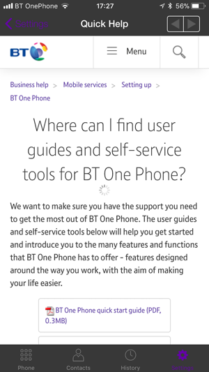 BT OnePhone SoftPhone