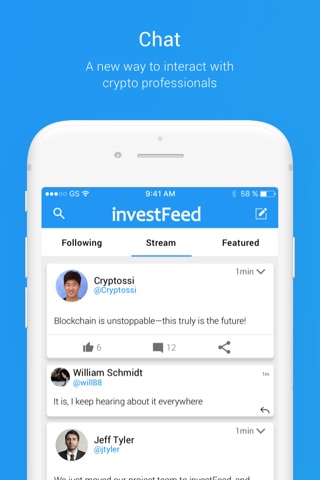 investFeed Crypto Chat screenshot 4