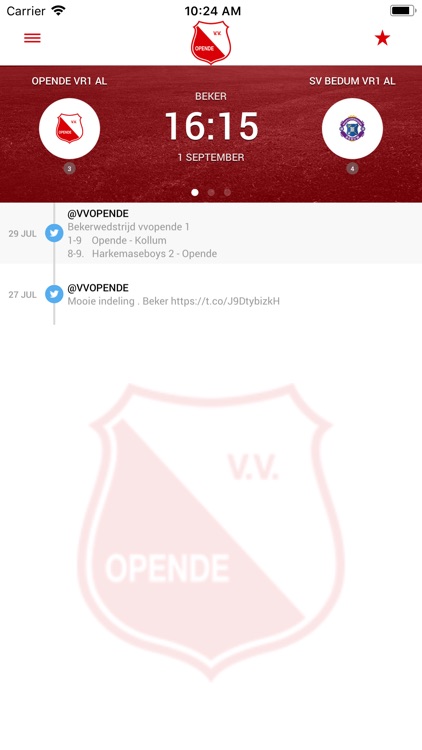 vv Opende