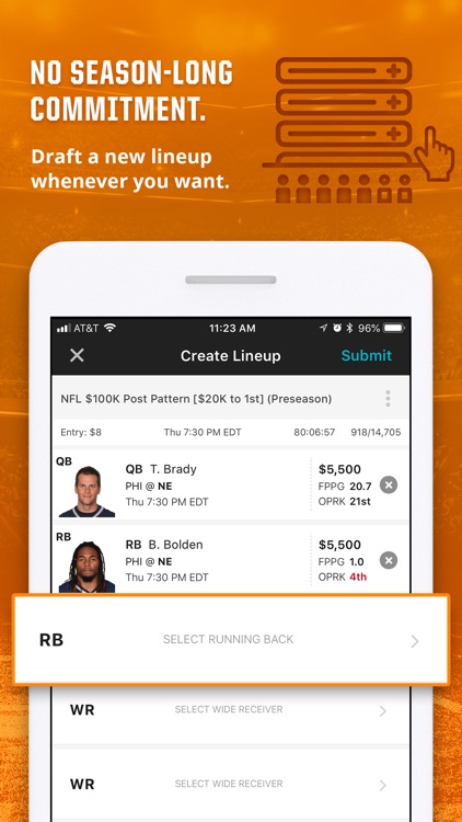 DraftKings - Fantasy Football screenshot-3